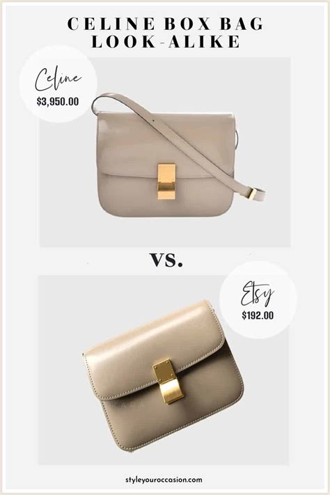 celine box bag dupe amazon|affordable handbags Celine look alike.